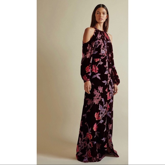 NWT Parker “Black” line. Floral Burnout Velvet - Picture 1 of 9